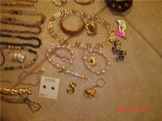   Costume Rhinestone Bracelet Necklace Bead Stone Jewelry Lot  