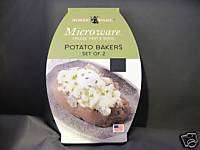 Nordic Ware Microwave Potato Bakers Set of 2 NEW  