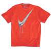 Nike Drip Swoosh S/S T Shirt   Big Kids   Red / Silver