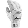Franklin Carbon Fibre II Batting Gloves   Mens   White / Black