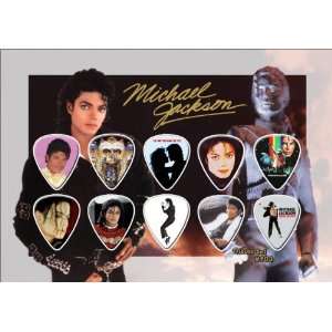  Michael Jackson Guitar Pick Display   Premium Celluloid 