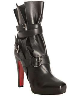 Christian Louboutin black leather Guerriere 120 wrapped boots 
