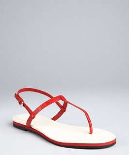 Gucci tabasco GG leather t strap thong sandals