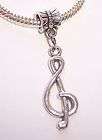 WICKED BROADWAY MUSICAL Clef Music Note Heart Charm Necklace  