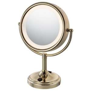  Gold Finish Touch Control Vanity Mirror