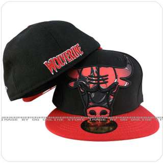 new era NBA chicago bulls x wolverine rose big action fitted cap hat 7 