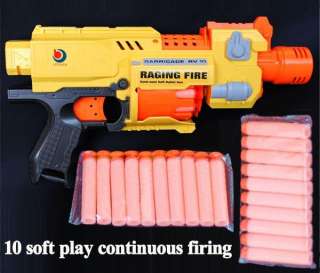   Semi auto Soft Bullet Blaster Nerf Gun 20 Dart Toy AGE 6+ #7004  