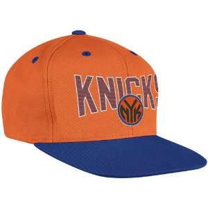  New York Knicks Adidas NBA Name & Logo Snap Back Hat 