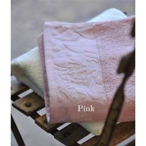LAURA ASHLEY ISODORE BATH SHEET (TOWEL)   PINK BLOSSOM:  