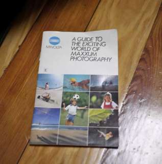 Minolta Maxxum 7000 SLR 35mm Film Camera Body w/ Bag Case Manual 