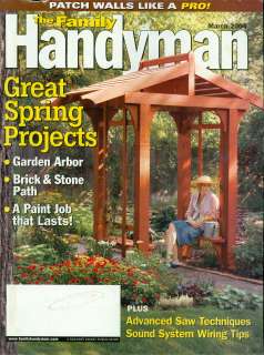 2004 Family Handyman Magazine: Great Spring Projects  