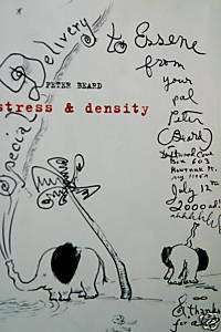 Stress & Density PETER BEARD,SIGNED W ART WORK 3 PAGES  
