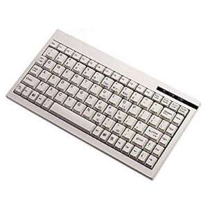    ADESSO Mini PS/2 Keyboard White External QWERTY Electronics