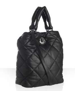 Moncler black quilted leather puffer tote  BLUEFLY up to 70% off 