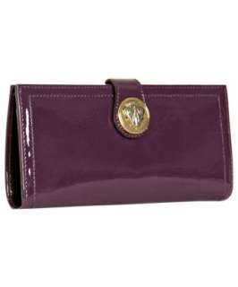 Gucci plum patent leather Hysteria continental wallet   up 