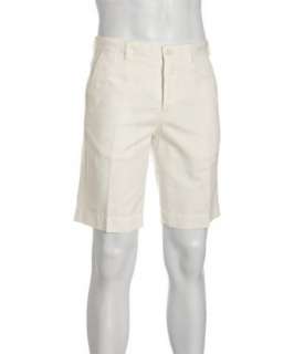 Burberry Burberry London white cotton linen shorts   