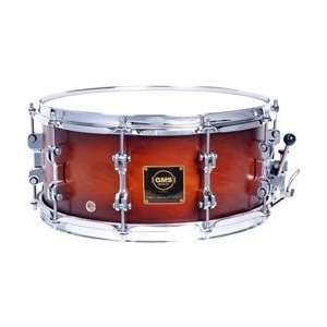   Maple/Steel Snare Drum (5.5X14 Midnight Black) Musical Instruments