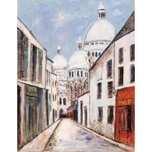 Hand Made Oil Reproduction   Maurice Utrillo   32 x 42 inches   Le 