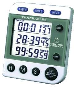 Control Company 5008 NIST Calibrated Triple Timer  