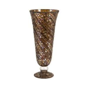   Shaped Glass Tile Medium Lanita Mosaic Table Top Vase