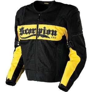   Rod Black/Yellow Mesh Motorcycle Jacket   Size  Medium Automotive