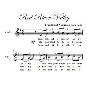  Red River Valley Easy Violin Sheet Music Books