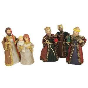   Holy Family & Wise Men 5 Piece Christmas Nativity Sets
