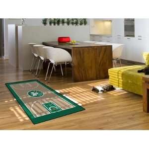   Celtics Basketball Court Runner Area Rug/Carpet