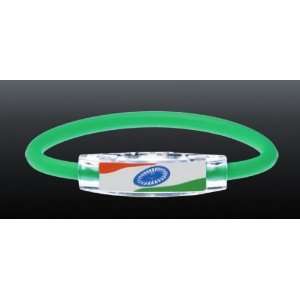  India Magnetic Negative Ion Flag Wristband Sports 