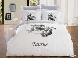 Taurus by Arya Zodiac Horoscope Duvet Cover Queen Set  