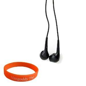  Noise Reducing (BLACK) Earbud Headphones and Orange 