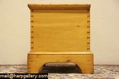 Country Pine 1830s Coffee Table, Trunk, Blanket Chest or Bench  