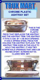   ashtray set chrome large Peterbilt 359 379 Freightliner Classic  