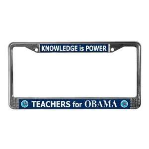  Teachers for Obama Political License Plate Frame by 