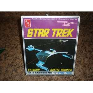  1968 Vintage Star Trek AMT Model Kit of the Klingon Battle 