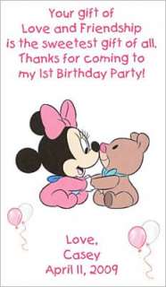 Mickey & Minnie Birthday Party Magnets Favors Kids Baby  