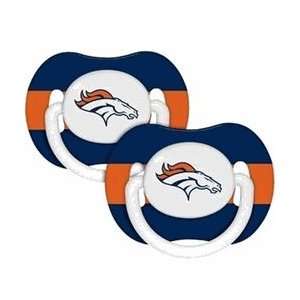  Denver Broncos Pacifiers 2 Pack Safe BPA Free Baby
