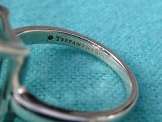Tiffany&Co. Sterling Silver Sparklers Praseolite Cocktail Ring  