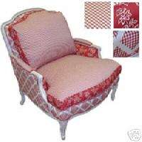 NEW Sam Moore Marquis Chair in Red Collage Fabric  
