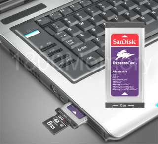 GENUINE SanDisk Multi Card Reader 34mm ExpressCard Slot Adapter SD 