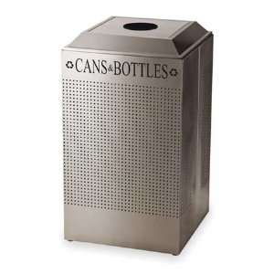   RECEPTACLE DCR24CSS Square Recycling Container,SS,29G 