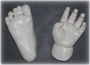 Baby Shadow Box Kit 8x10 Display Footprints Handprint  