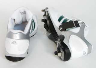 Adidas Diamond King Metal Baseball Cleats Shoes Softball White & Green 