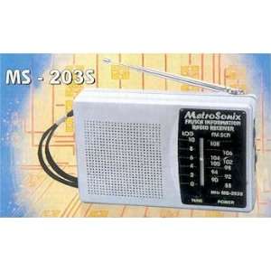    Metrosonix MS 203S SCA/FM Portable Radio Receiver Electronics