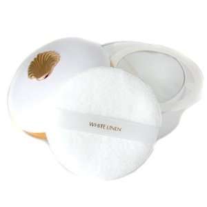  White Linen Perfumed Body Powder With Puff Beauty