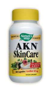 AKN Skin Care 100 Caps, Natures Way, for Healthy Skin 033674003022 