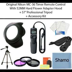 Function Remote Shutter Release Cord With Professional 57 Inch Tripod 