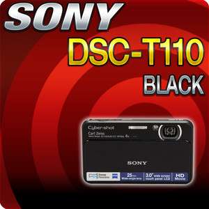 SONY DSCT110/B (Black) 16.1 MP 3.0 LCD 4X Zoom 25mm Wide Angle 