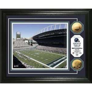  Qwest Field 24KT Gold Coin Photo Mint 