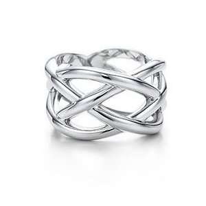 Tiffany Inspired Sterling Silver Celtic Knot Ring Size 10 (Sizes 5 10 